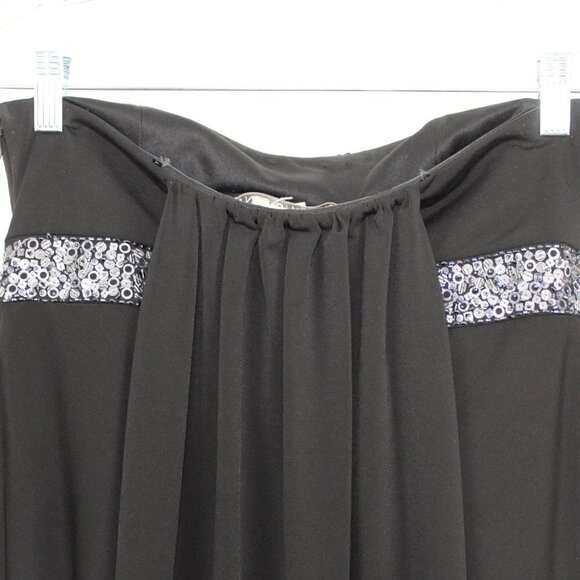 Maggy London Strapless Dress Size 6 Black - Picture 3 of 6